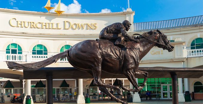 Barbaro statue at Churchill Downs