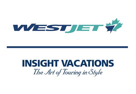 west jet and insight vacations logo