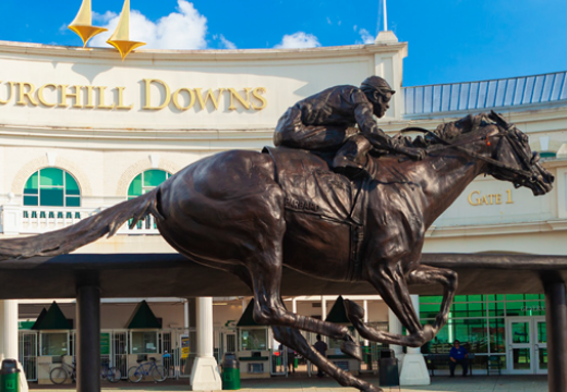 Barbaro statue at Churchill Downs