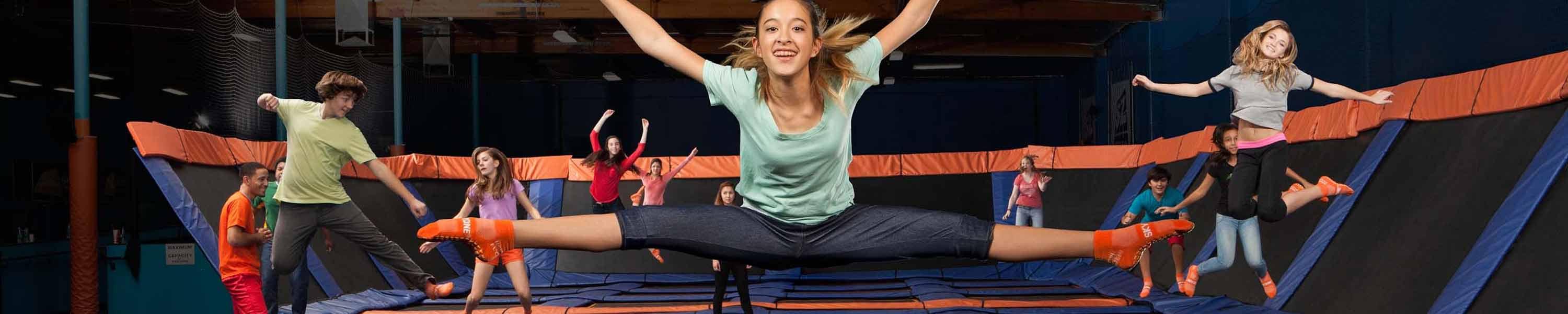 Group of Children at Skyzone 